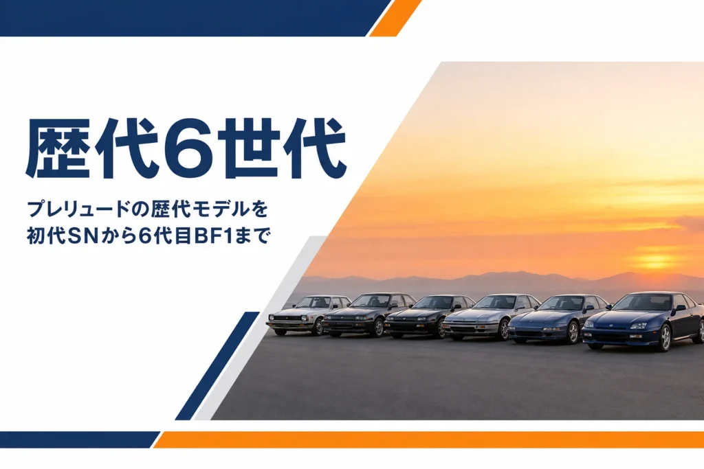 年代の違うクーペのシルエットが並ぶ歴代モデルのイメージ